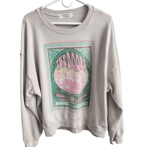 Free People X Daydreamer Graphic Sweatshirt-Doors-Oversized-Y2K Revival-Rocker-L - Picture 3 of 12